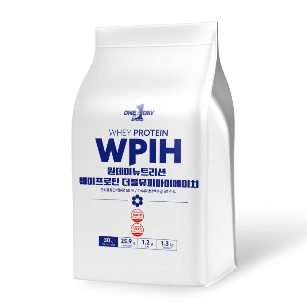 원데이뉴트리션 WPIH 가수분해분리유청단백질 1.3Kg